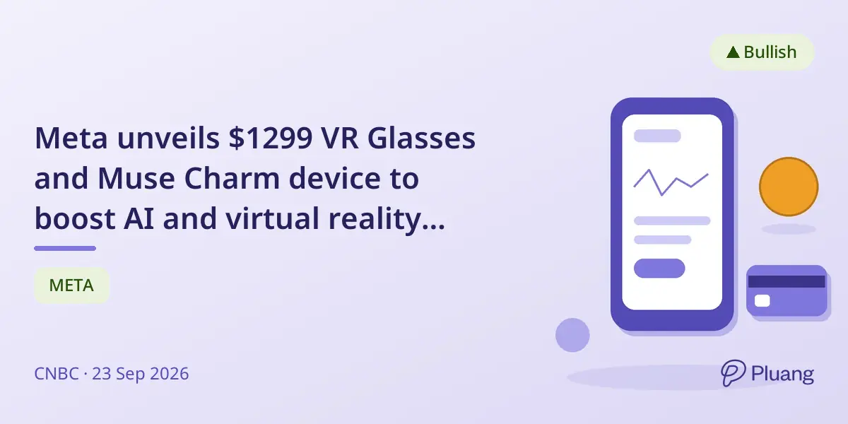Meta unveils $1299 VR Glasses and Muse Charm device to boost AI and virtual reality experience