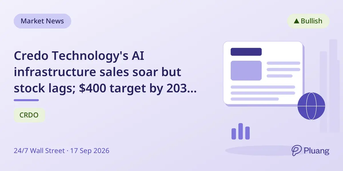 Credo Technology's AI infrastructure sales soar but stock lags; $400 target by 2030 is possible with growth and capex support.