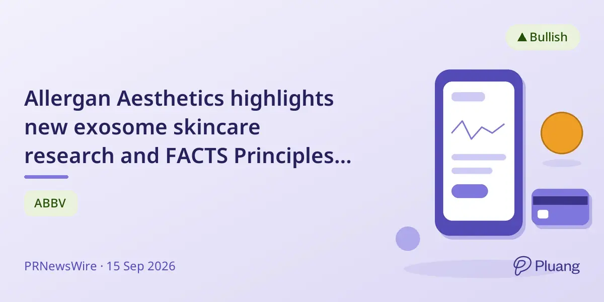 Allergan Aesthetics highlights new exosome skincare research and FACTS Principles at 2026 Science of Skin Summit.