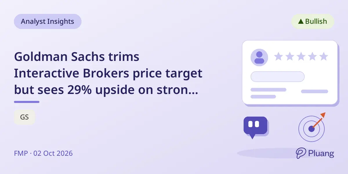 Goldman Sachs trims Interactive Brokers price target but sees 29% upside on strong client growth