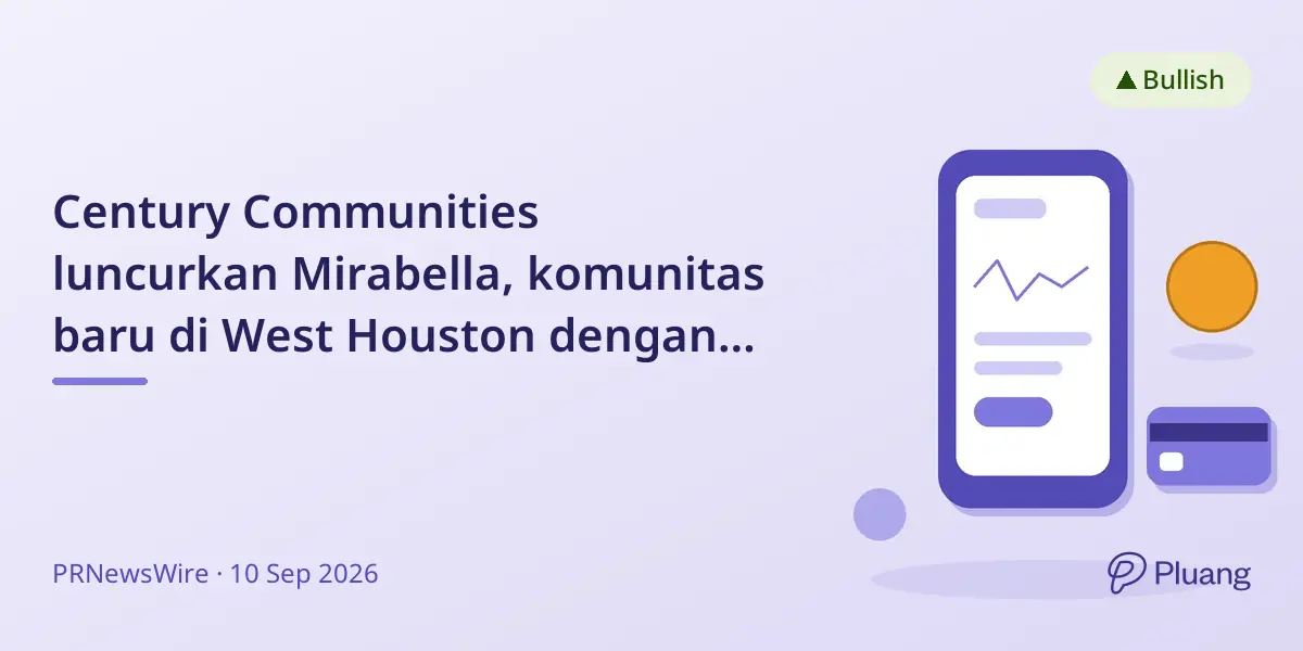 Century Communities luncurkan Mirabella, komunitas baru di West Houston dengan rumah mulai harga $200 ribuan.