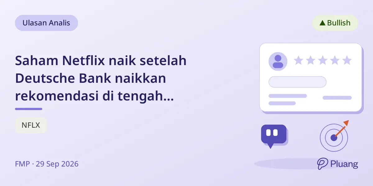 Saham Netflix naik setelah Deutsche Bank naikkan rekomendasi di tengah pandangan analis yang beragam.