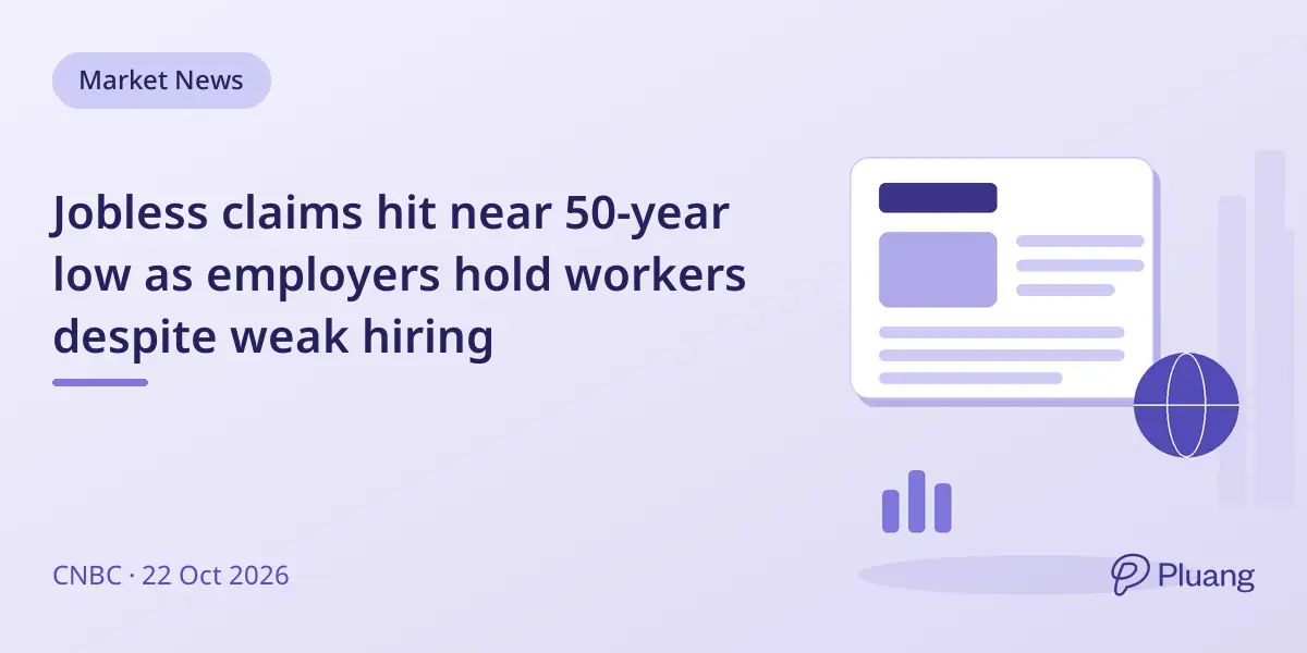 Jobless claims hit near 50-year low as employers hold workers despite weak hiring