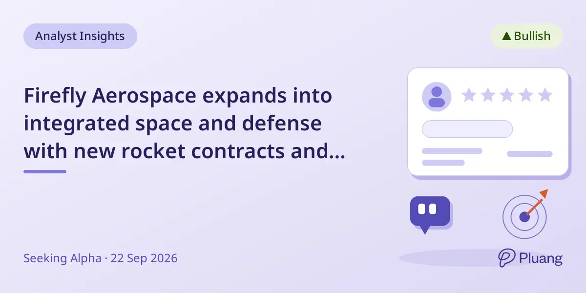 Firefly Aerospace expands into integrated space and defense with new rocket contracts and lunar projects.
