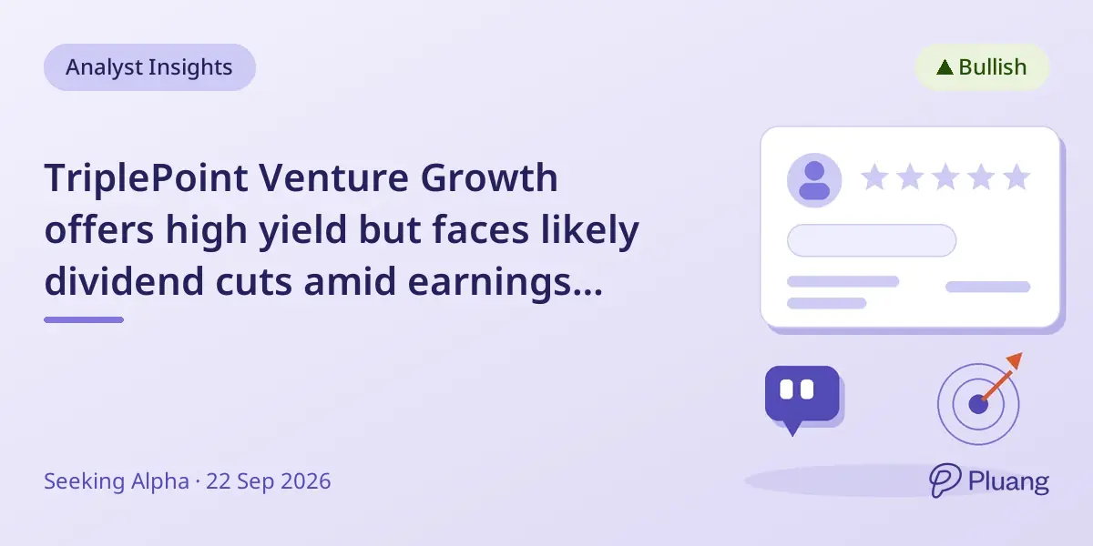 TriplePoint Venture Growth offers high yield but faces likely dividend cuts amid earnings decline.