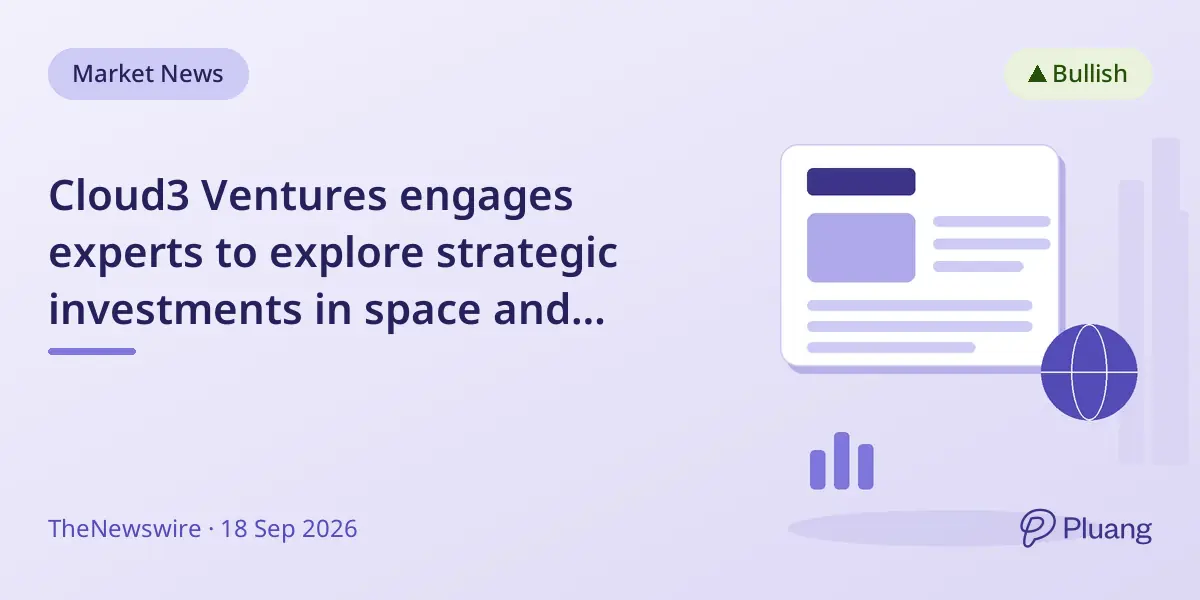 Cloud3 Ventures engages experts to explore strategic investments in space and defence sectors.