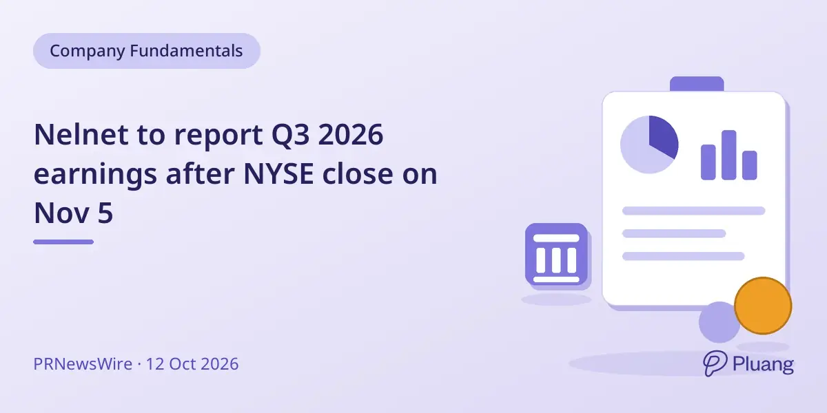 Nelnet to report Q3 2026 earnings after NYSE close on Nov 5