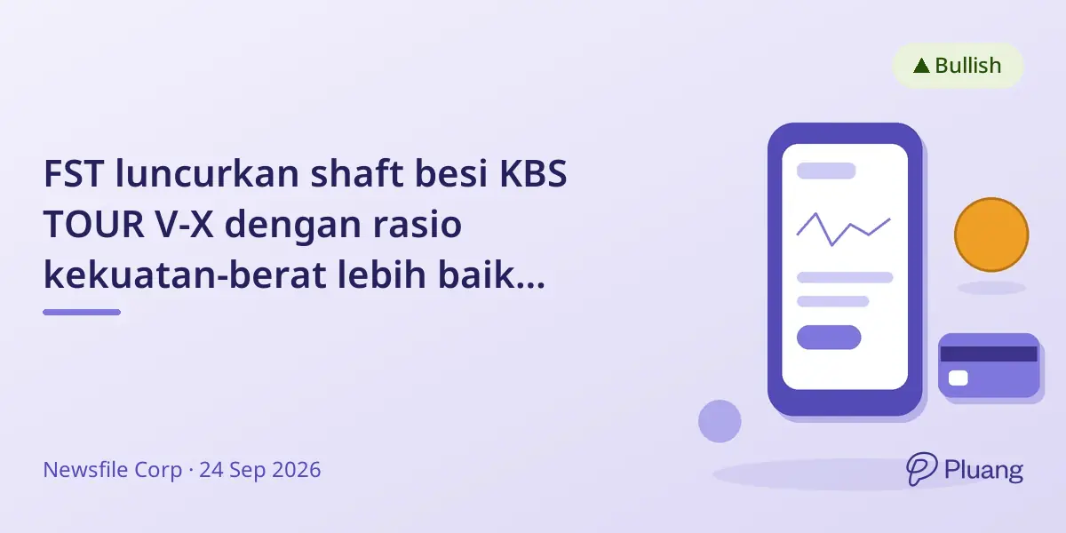 FST luncurkan shaft besi KBS TOUR V-X dengan rasio kekuatan-berat lebih baik untuk performa golf optimal.