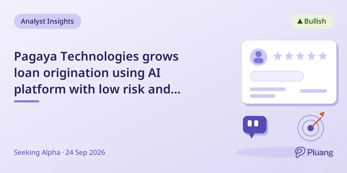 Pagaya Technologies grows loan origination using AI platform with low risk and strong profitability.