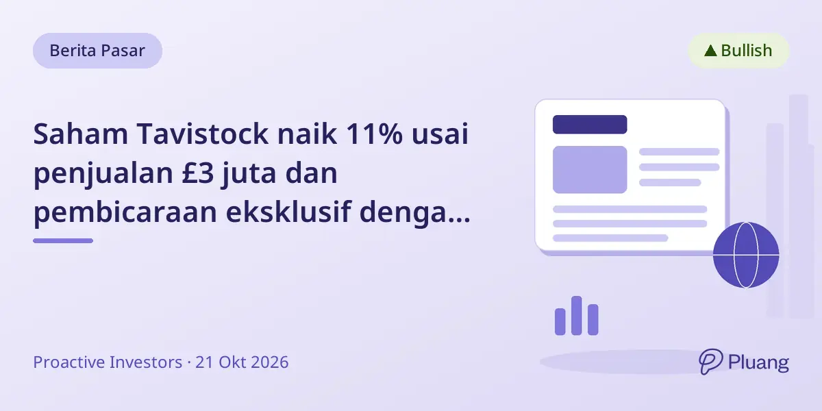 Saham Tavistock naik 11% usai penjualan £3 juta dan pembicaraan eksklusif dengan Atomos
