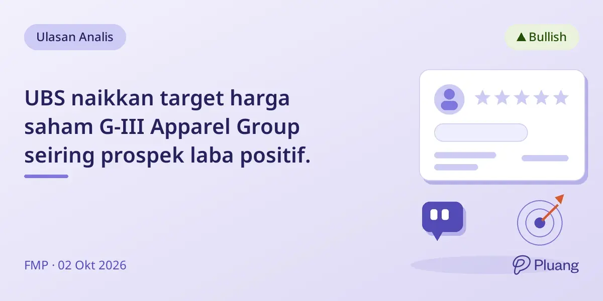 UBS naikkan target harga saham G-III Apparel Group seiring prospek laba positif.