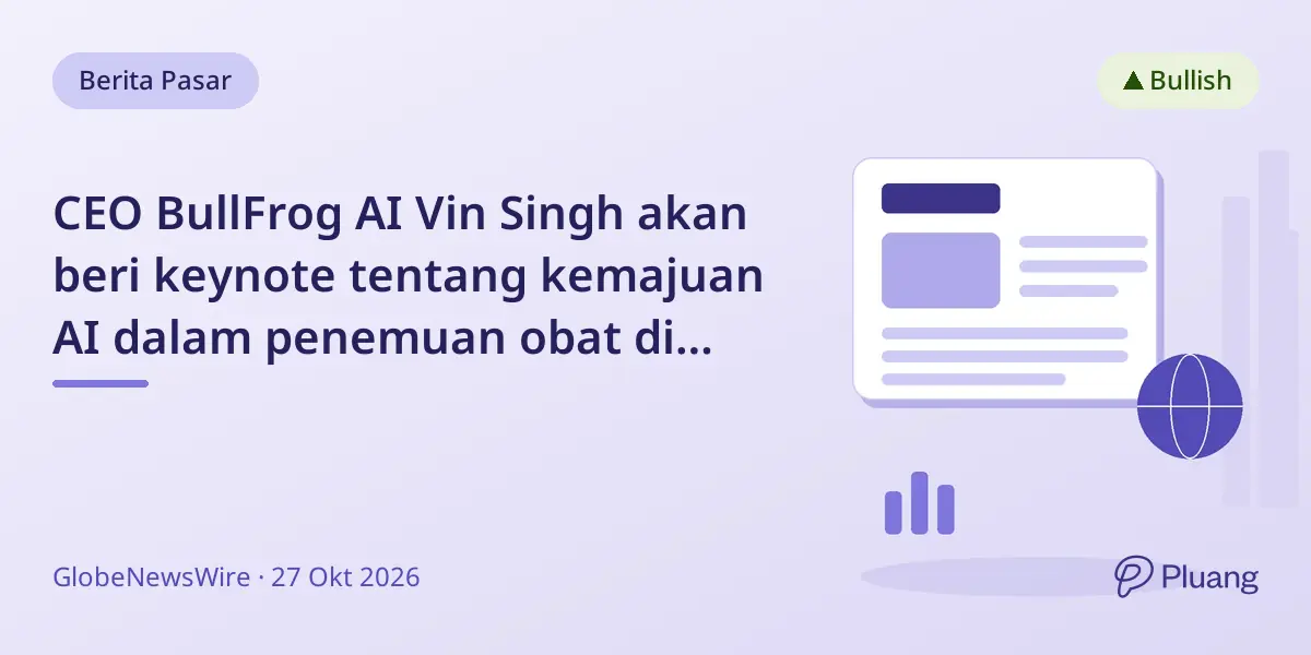 CEO BullFrog AI Vin Singh akan beri keynote tentang kemajuan AI dalam penemuan obat di AIDDD Summit