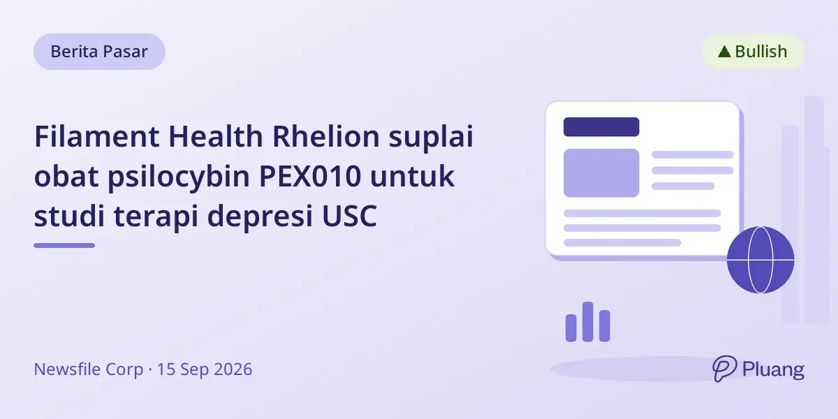 Filament Health Rhelion suplai obat psilocybin PEX010 untuk studi terapi depresi USC