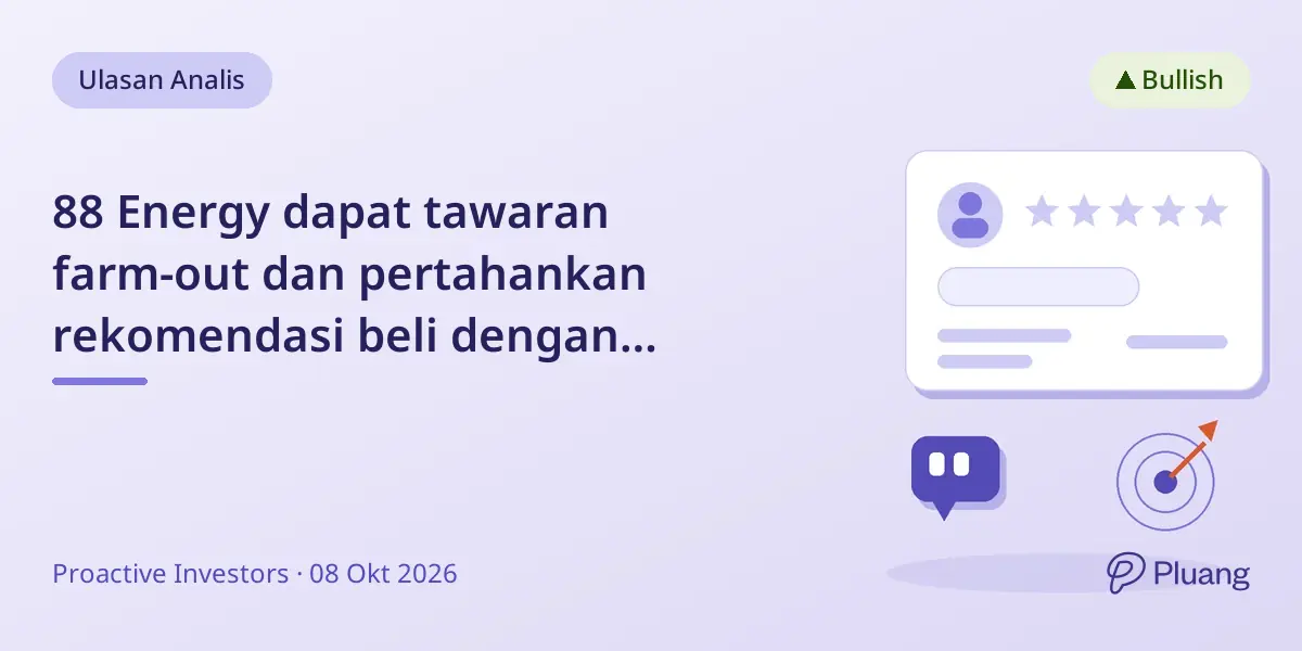 88 Energy dapat tawaran farm-out dan pertahankan rekomendasi beli dengan target 19,8p pada proyek minyak Alaska.