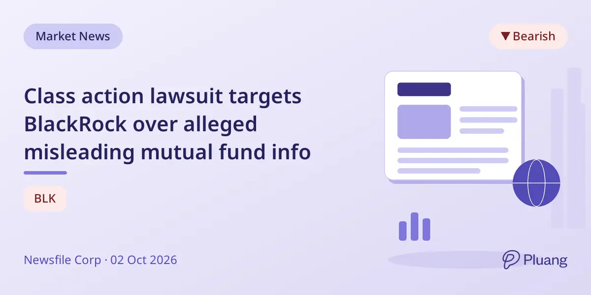 Class action lawsuit targets BlackRock over alleged misleading mutual fund info
