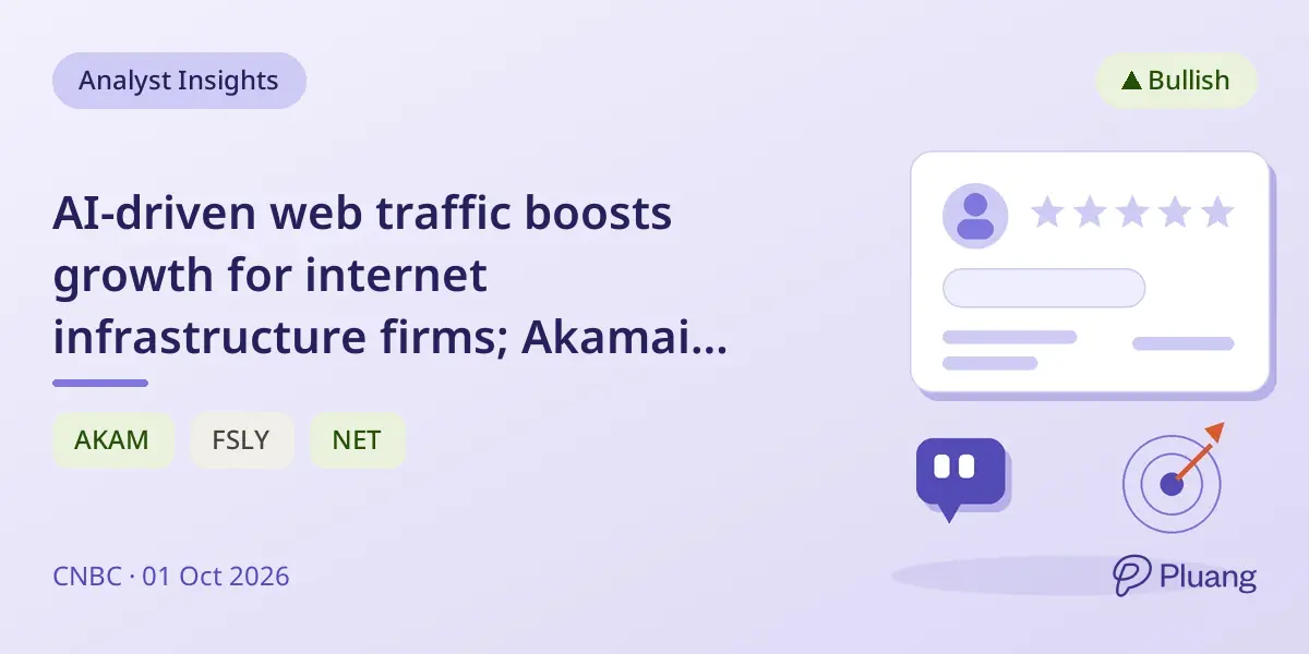 AI-driven web traffic boosts growth for internet infrastructure firms; Akamai favored by Jim Cramer now.