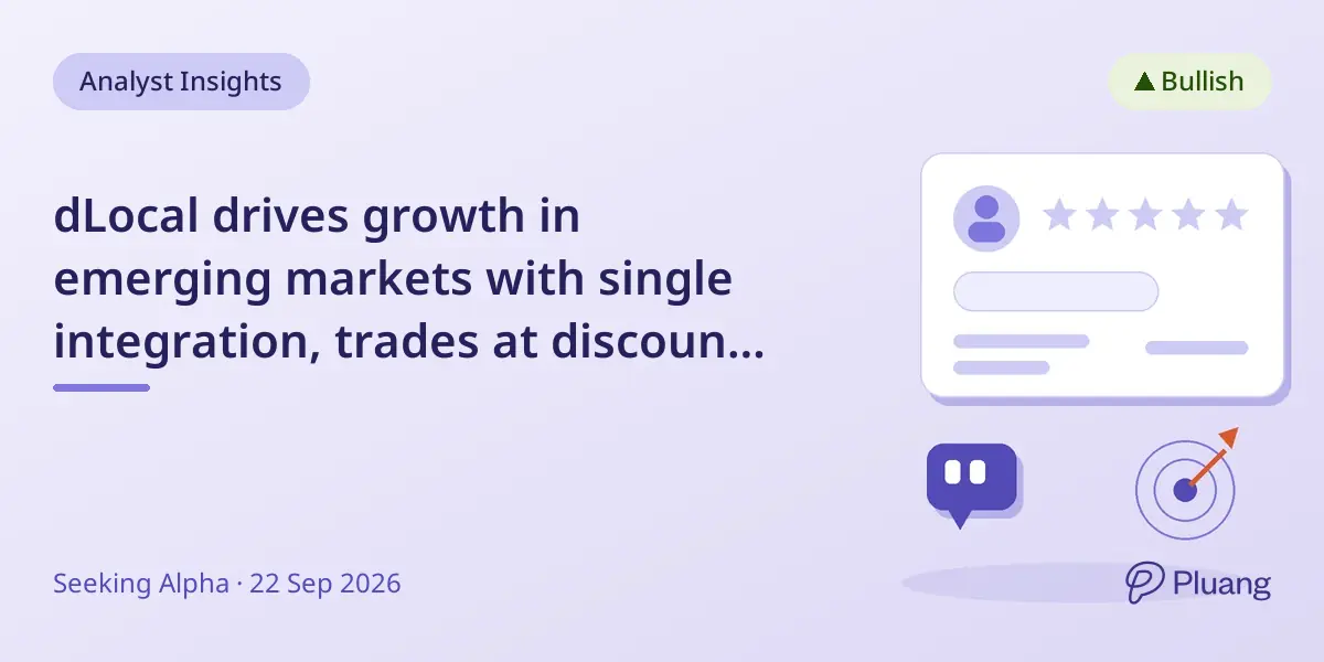 dLocal drives growth in emerging markets with single integration, trades at discount to peers amid margin pressures