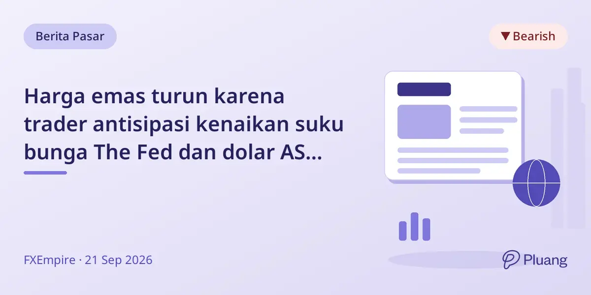 Harga emas turun karena trader antisipasi kenaikan suku bunga The Fed dan dolar AS yang menguat.