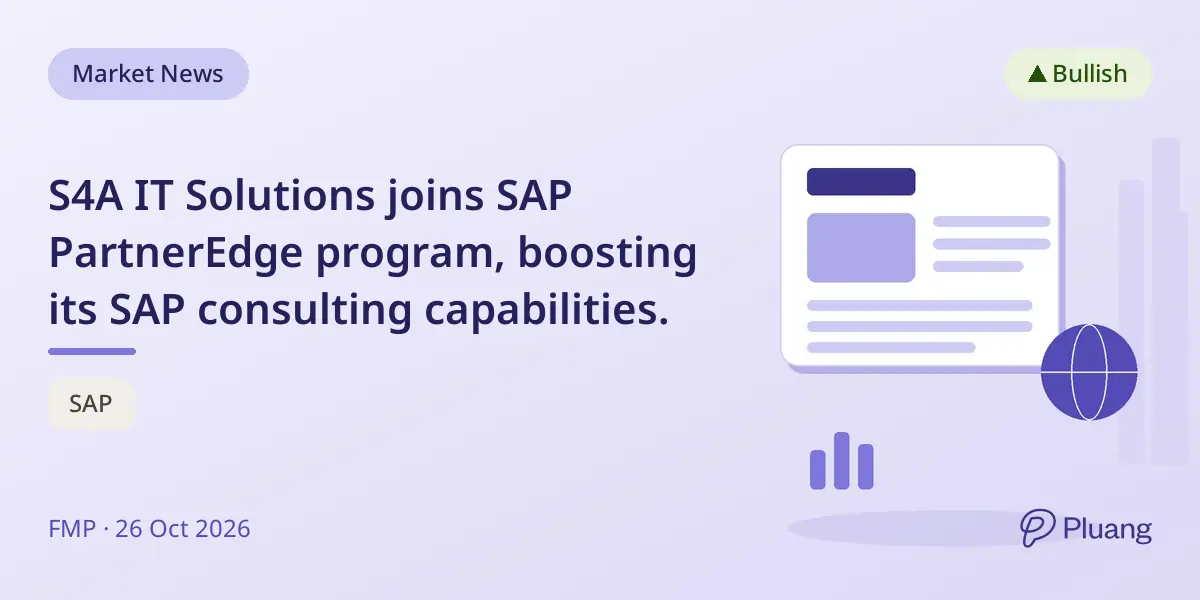 S4A IT Solutions joins SAP PartnerEdge program, boosting its SAP consulting capabilities.