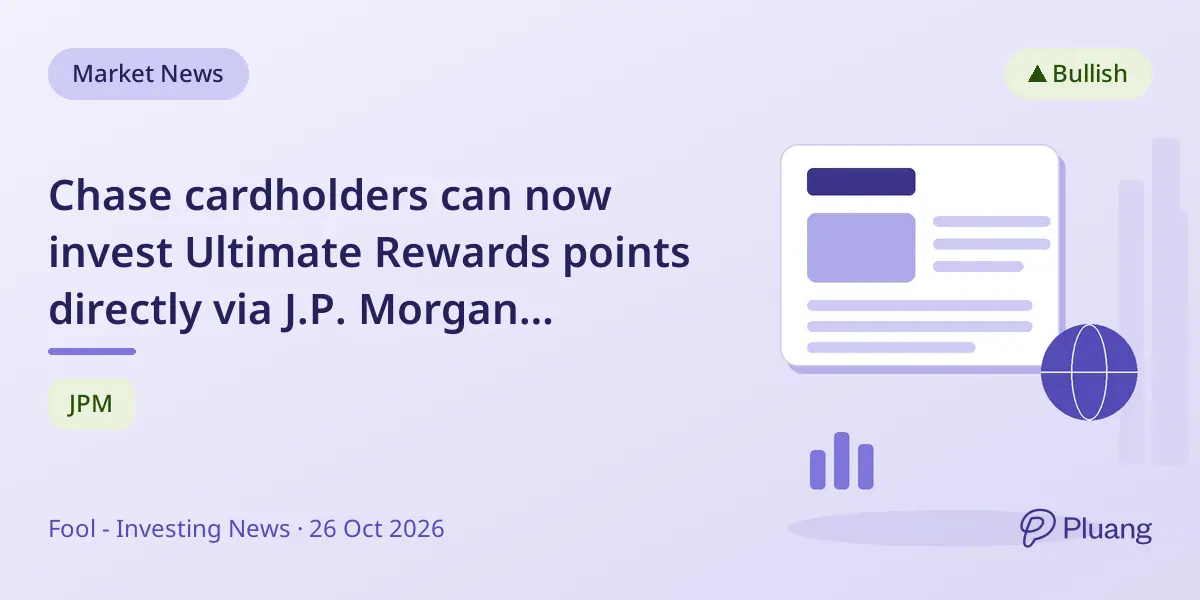 Chase cardholders can now invest Ultimate Rewards points directly via J.P. Morgan Self-Directed Investing accounts.