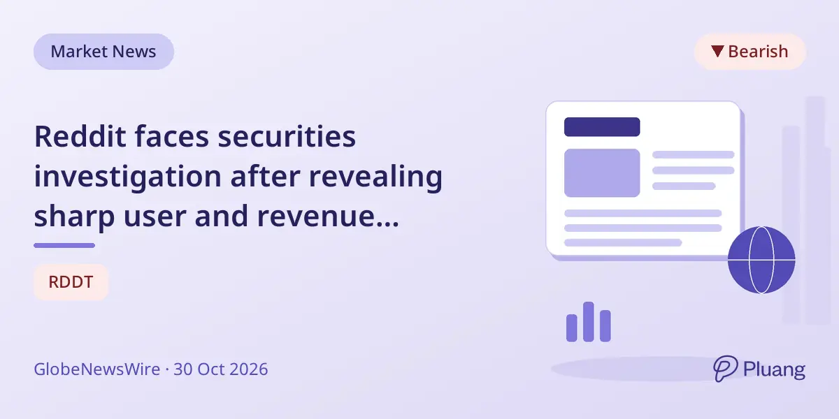 Reddit faces securities investigation after revealing sharp user and revenue declines, stock drops 23%.