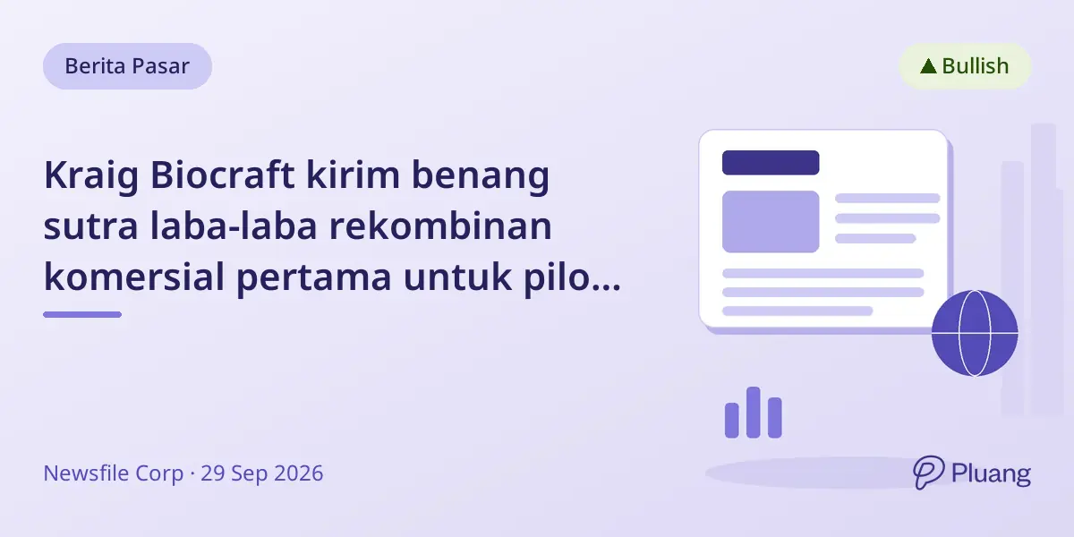 Kraig Biocraft kirim benang sutra laba-laba rekombinan komersial pertama untuk pilot sportwear elit