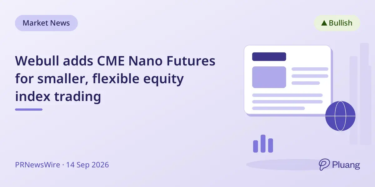 Webull adds CME Nano Futures for smaller, flexible equity index trading