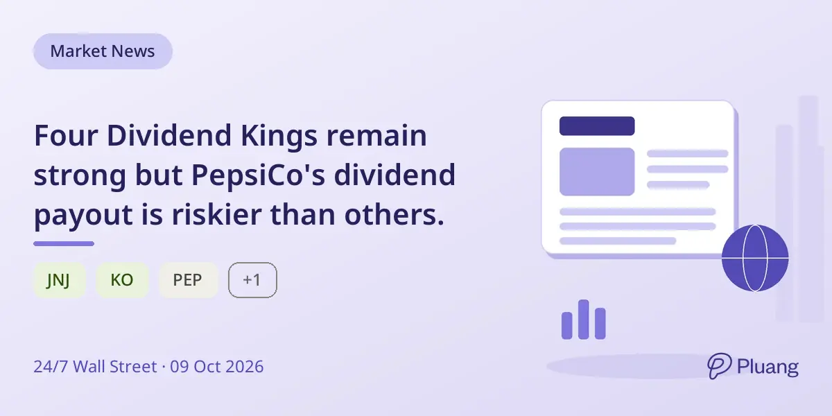 Four Dividend Kings remain strong but PepsiCo's dividend payout is riskier than others.