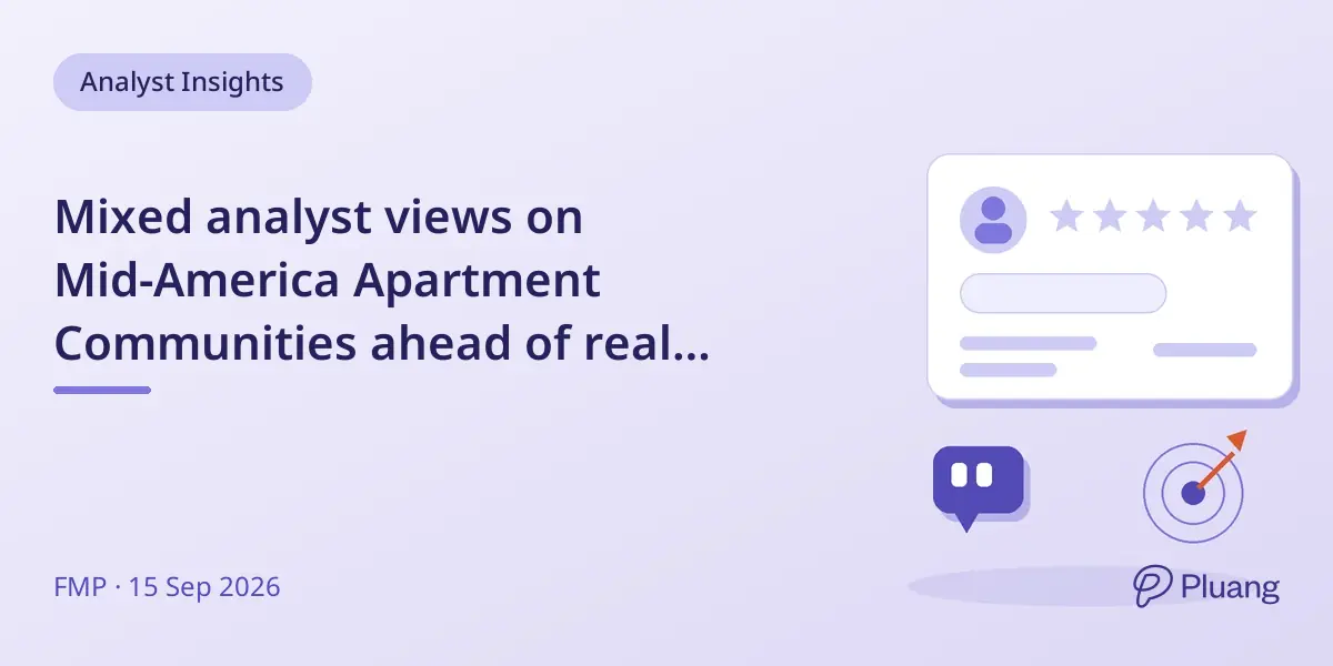 Mixed analyst views on Mid-America Apartment Communities ahead of real estate conference