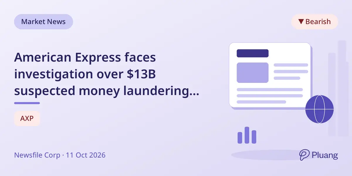 American Express faces investigation over $13B suspected money laundering lapses since 2014