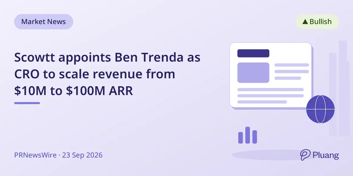 Scowtt appoints Ben Trenda as CRO to scale revenue from $10M to $100M ARR