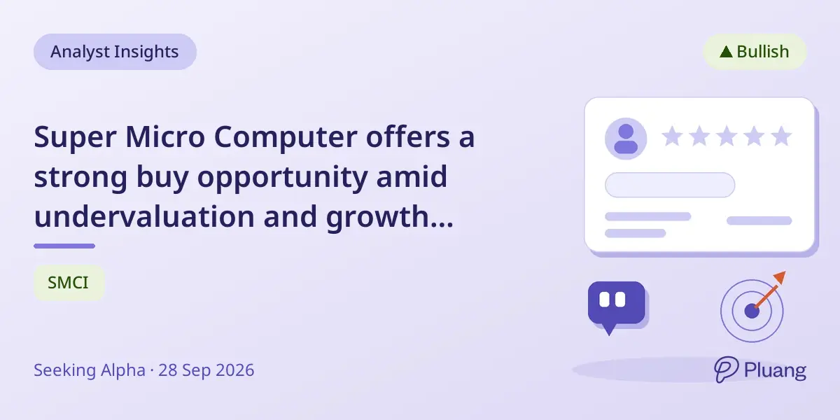 Super Micro Computer offers a strong buy opportunity amid undervaluation and growth potential.
