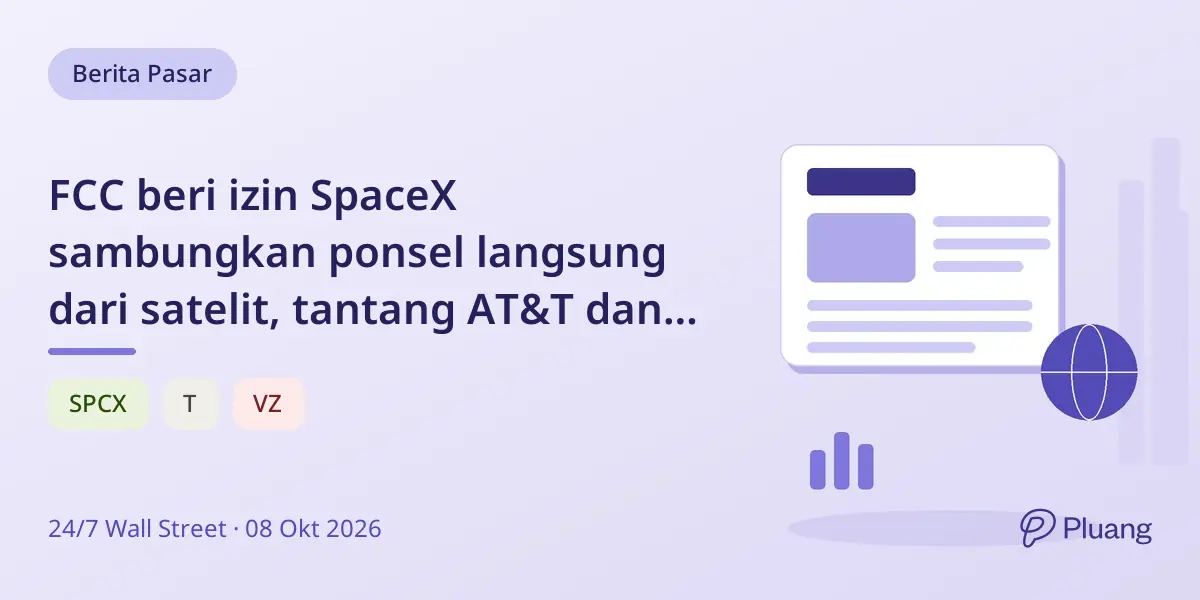 FCC beri izin SpaceX sambungkan ponsel langsung dari satelit, tantang AT&T dan Verizon.