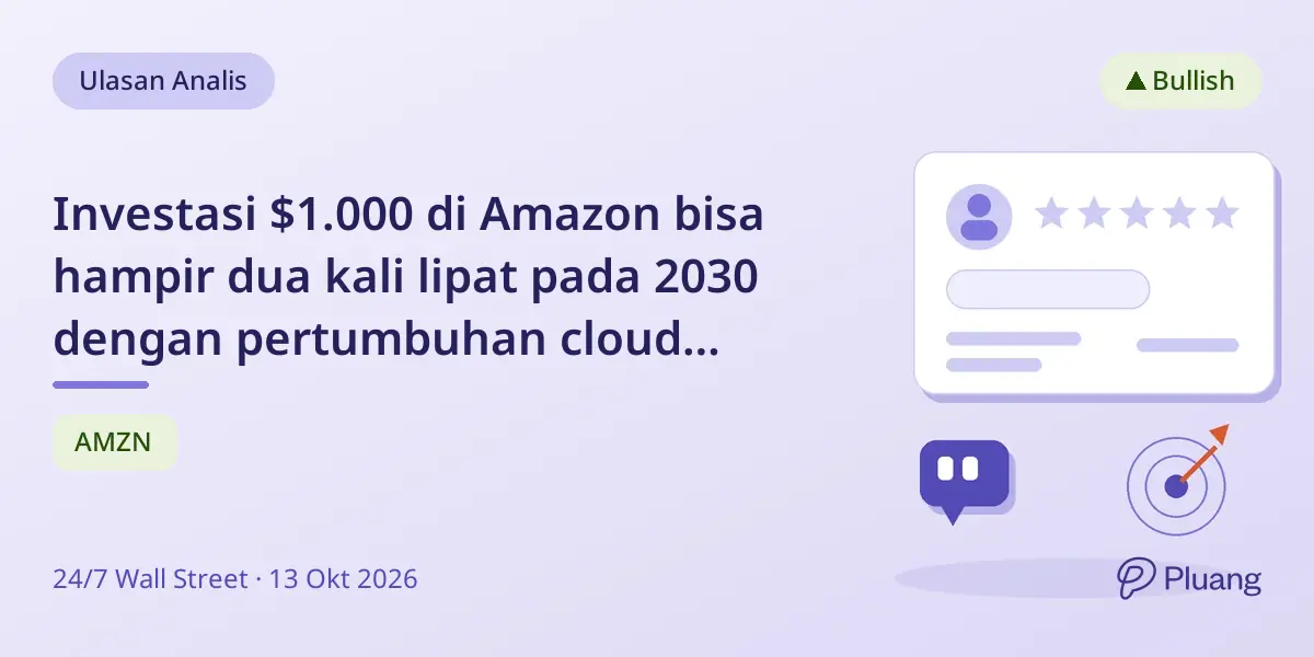 Investasi $1.000 di Amazon bisa hampir dua kali lipat pada 2030 dengan pertumbuhan cloud dan AI.