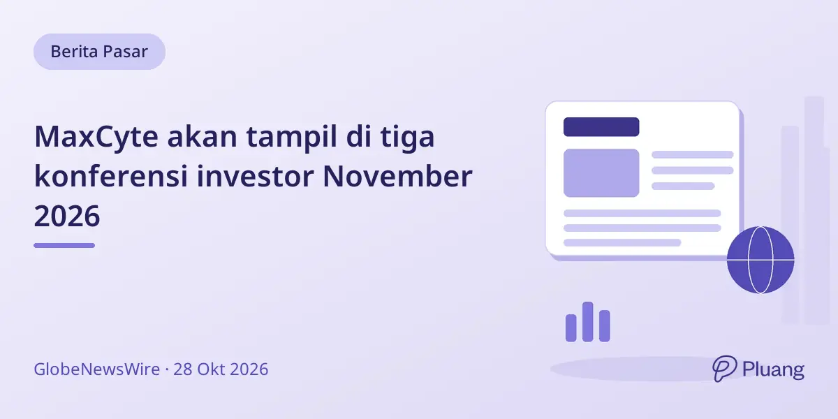 MaxCyte akan tampil di tiga konferensi investor November 2026