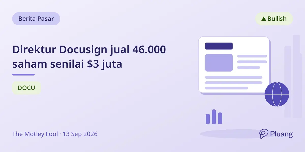 Direktur Docusign jual 46.000 saham senilai $3 juta