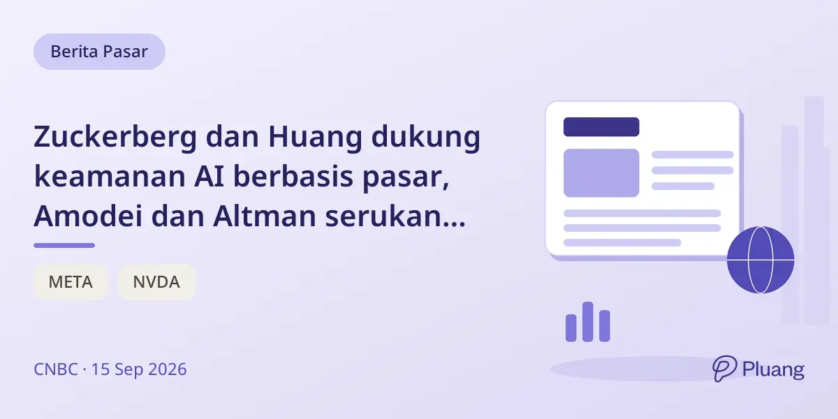 Zuckerberg dan Huang dukung keamanan AI berbasis pasar, Amodei dan Altman serukan perlambatan pengembangan AI.