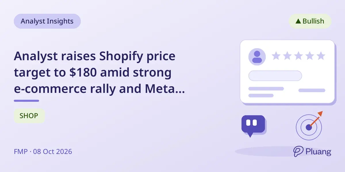 Analyst raises Shopify price target to $180 amid strong e-commerce rally and Meta partnership