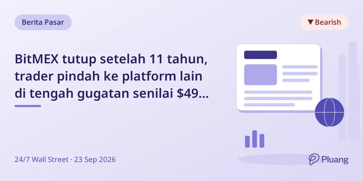 BitMEX tutup setelah 11 tahun, trader pindah ke platform lain di tengah gugatan senilai $495 juta.