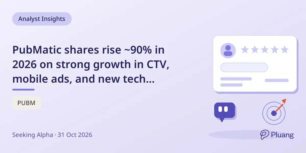 PubMatic shares rise ~90% in 2026 on strong growth in CTV, mobile ads, and new tech boosts revenue efficiency.