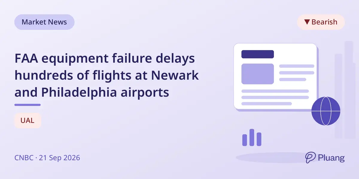 FAA equipment failure delays hundreds of flights at Newark and Philadelphia airports