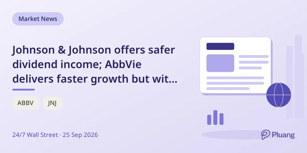 Johnson & Johnson offers safer dividend income; AbbVie delivers faster growth but with higher risk.