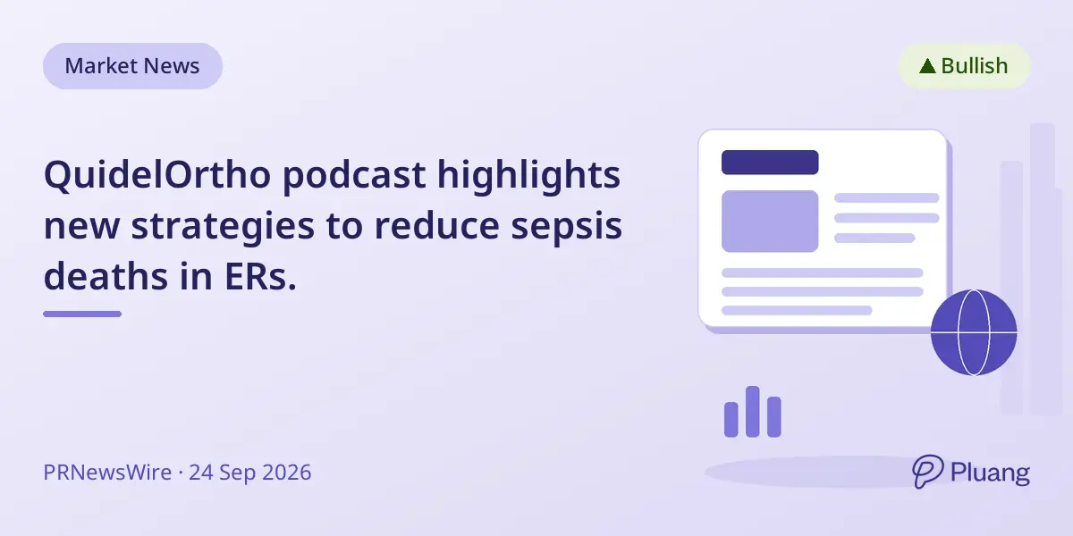 QuidelOrtho podcast highlights new strategies to reduce sepsis deaths in ERs.