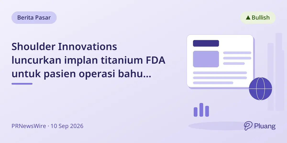 Shoulder Innovations luncurkan implan titanium FDA untuk pasien operasi bahu sensitif logam