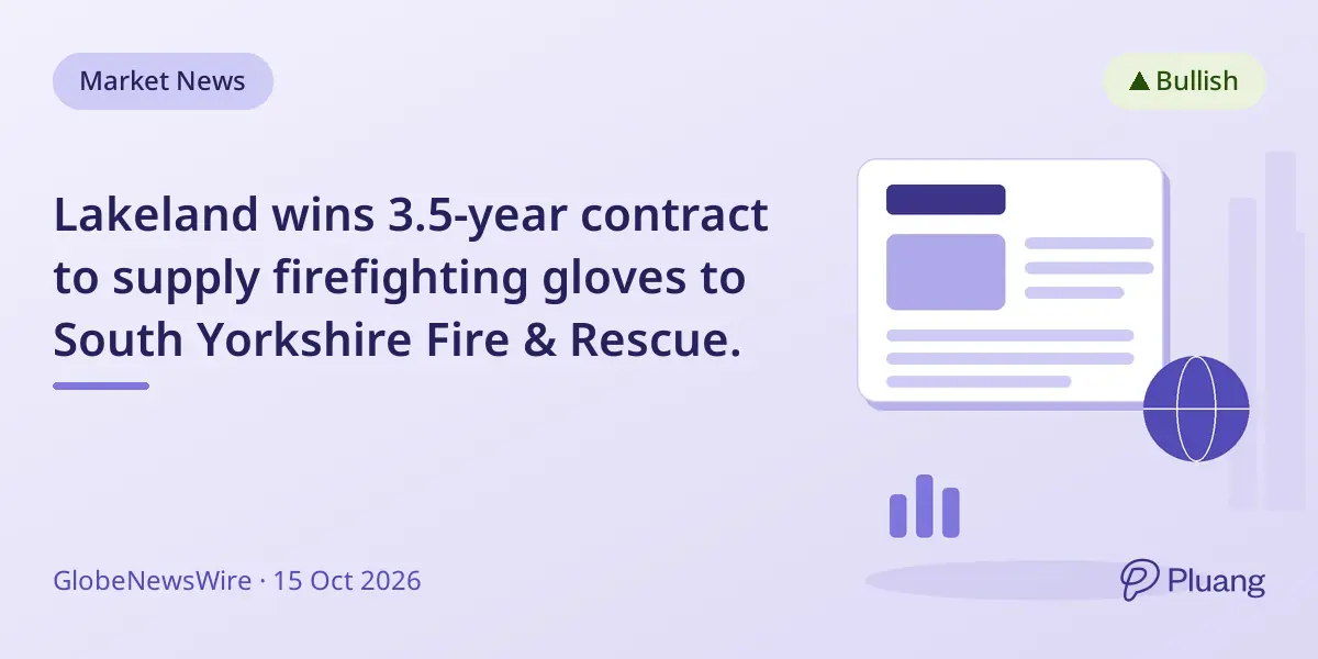 Lakeland wins 3.5-year contract to supply firefighting gloves to South Yorkshire Fire & Rescue.