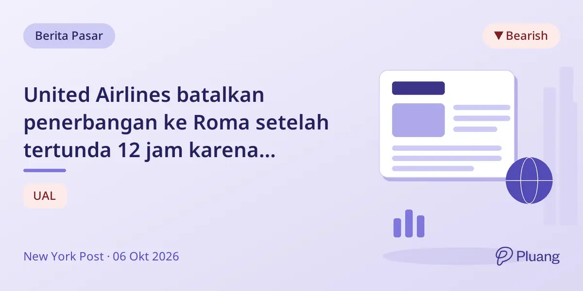 United Airlines batalkan penerbangan ke Roma setelah tertunda 12 jam karena masalah teknis dan kru