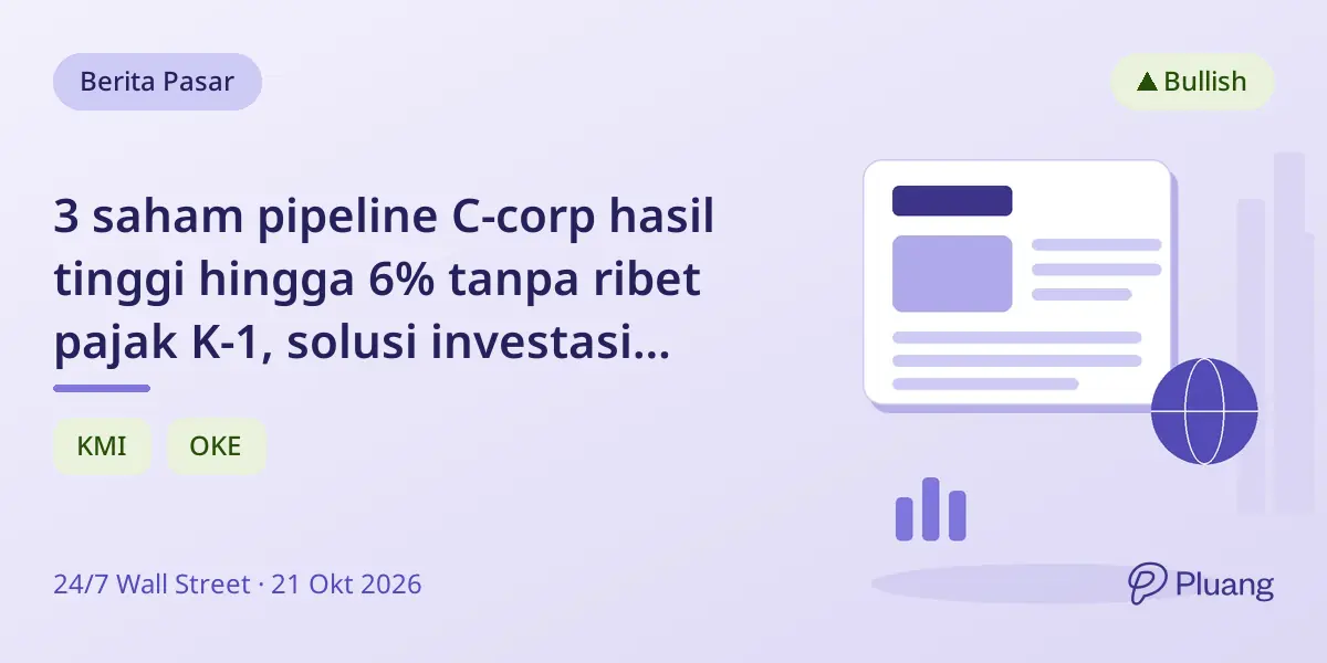 3 saham pipeline C-corp hasil tinggi hingga 6% tanpa ribet pajak K-1, solusi investasi pendapatan mudah.