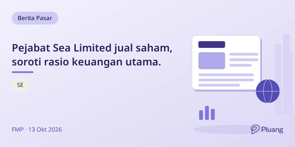 Pejabat Sea Limited jual saham, soroti rasio keuangan utama.