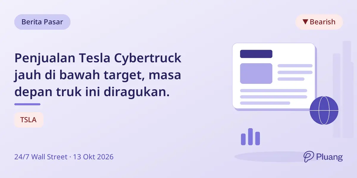 Penjualan Tesla Cybertruck jauh di bawah target, masa depan truk ini diragukan.