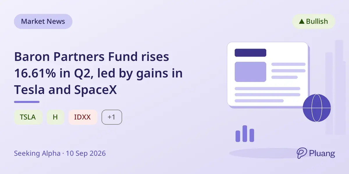 Baron Partners Fund rises 16.61% in Q2, led by gains in Tesla and SpaceX